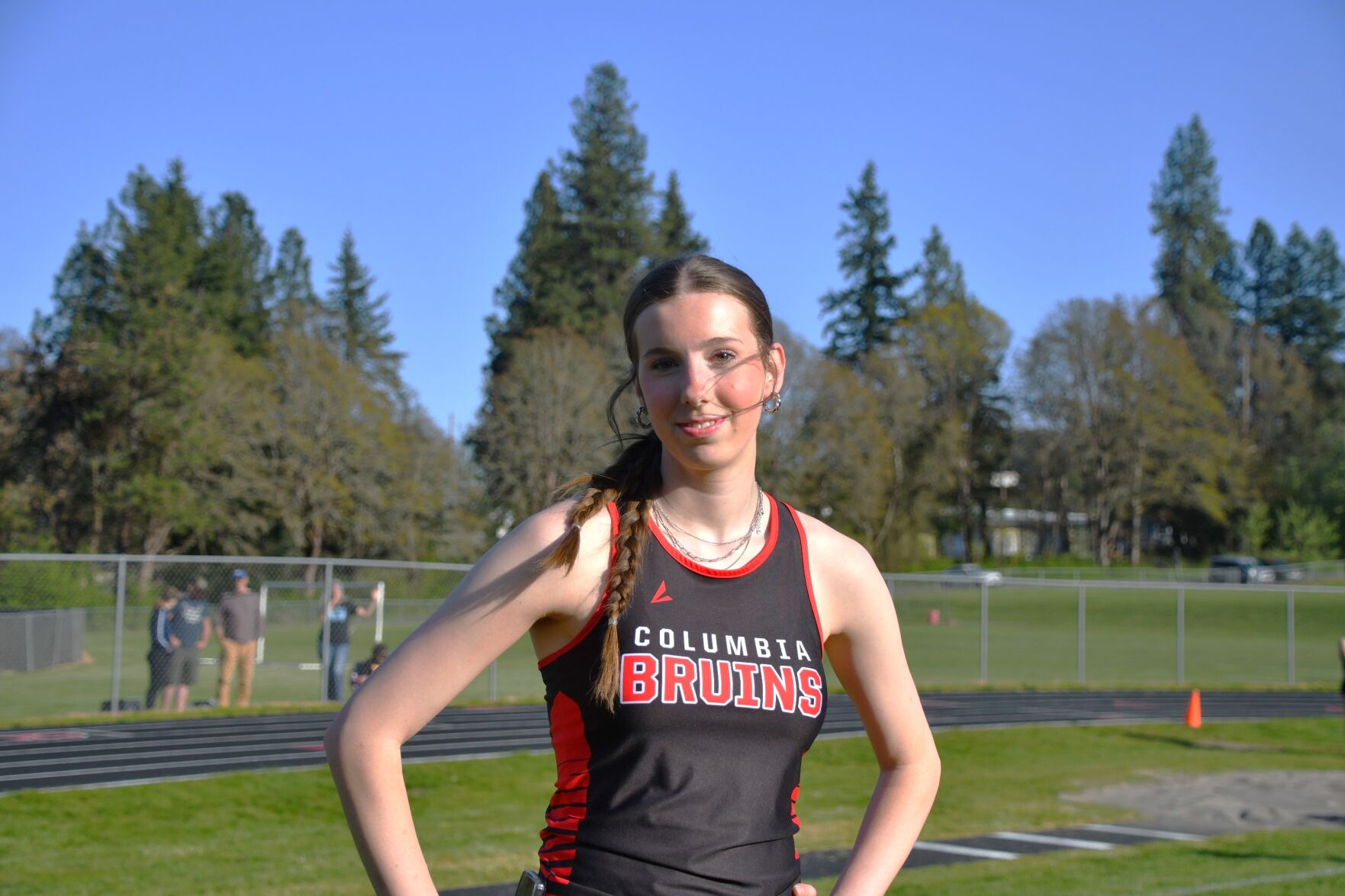 Evans sets new school record in girls high jump